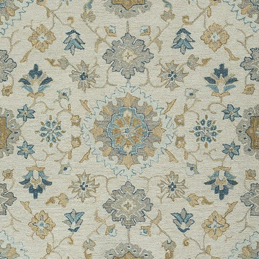 Palladium Rug 3656 in Grey-Bluebell