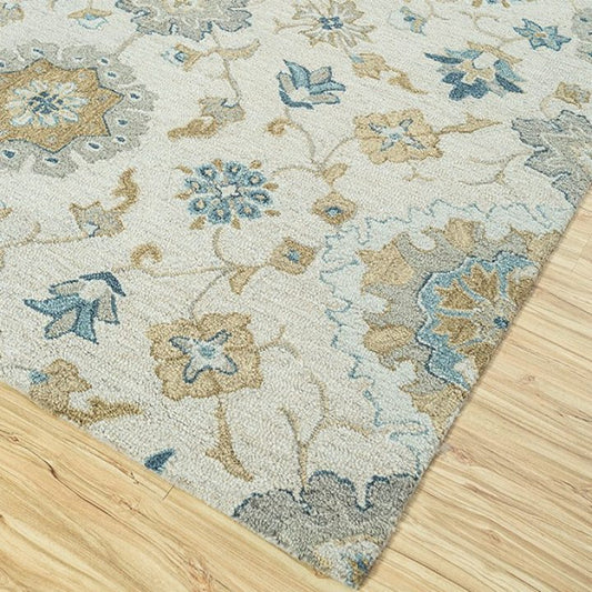 Palladium Rug 3656 in Grey-Bluebell