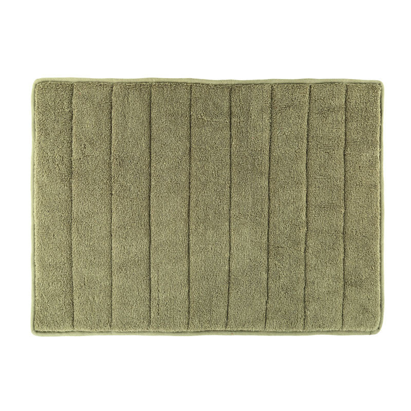 Hawaii Plain Bath Mat With Grip Coating(Grey)-65x45 cm