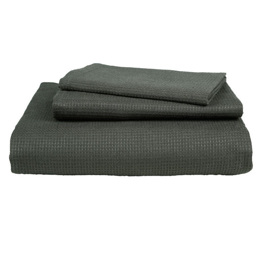 Honey Comb Towel(Hand)-40x60 cm(Dark Grey)