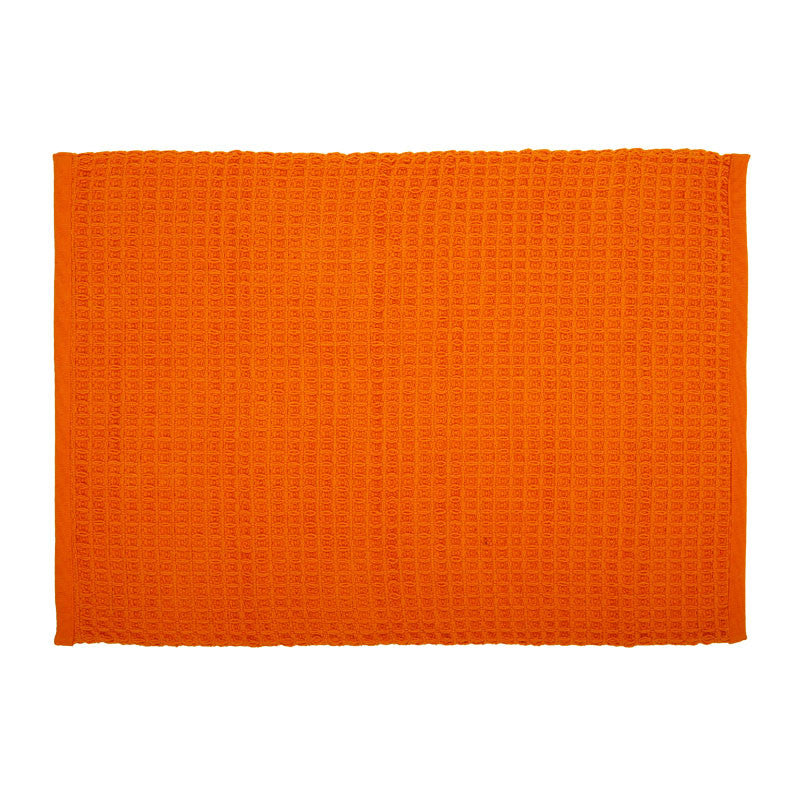 Honeycomb Bath Mat(Orange)-50x70 cm