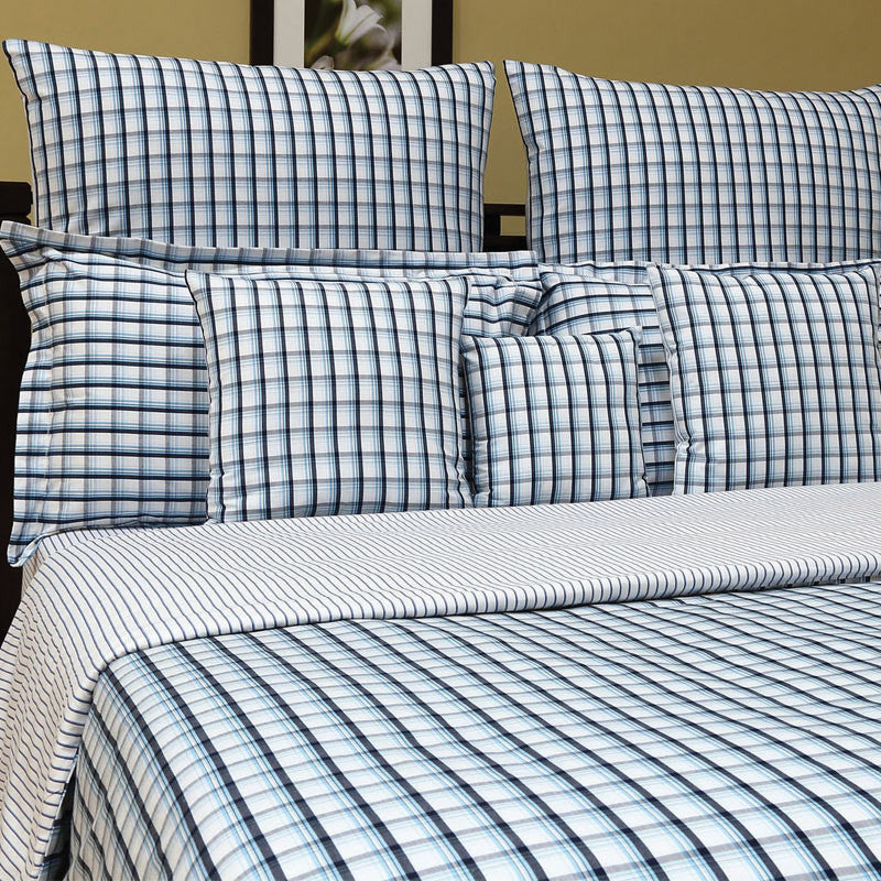 Kopenhagen Check Bedsheet With Pillow Cover