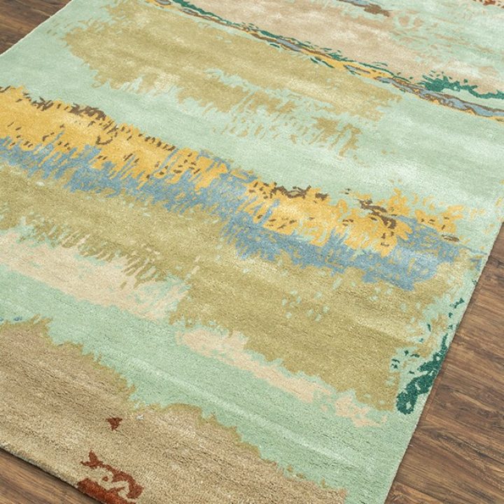 Tour de Force Rug 5070 in Aqua-Green