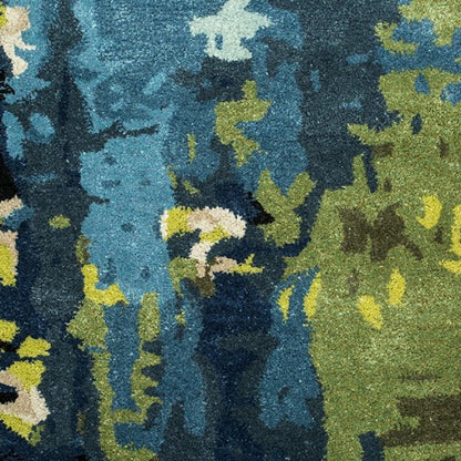 Joia Rug 5070 in Ensign Blue-Wasabi