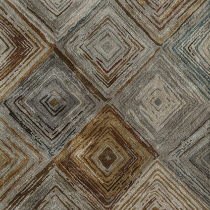 Regene Rug 3656 in Silver-Amber Gold