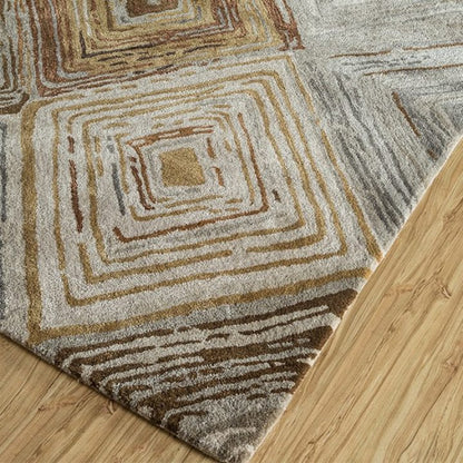 Regene Rug 3656 in Silver-Amber Gold