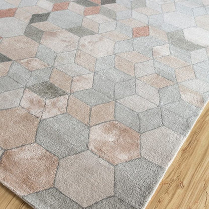 Mosaique Rug 5070 in Cl.Grey-Lt.Coral