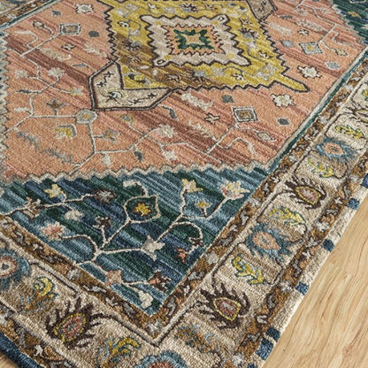 Nilay Rug 3656 in Hunter Green-Clay