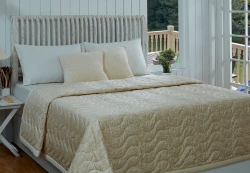 Enigma Print Beige Single Quilt