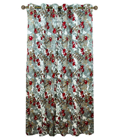 Red Cherry-Eyelet Curtain