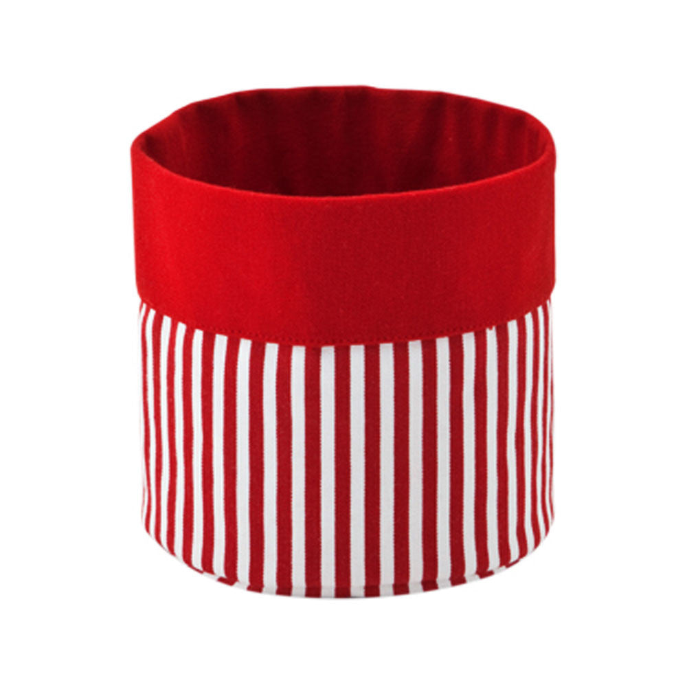Candy Cane Fabric Container