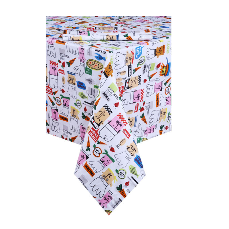 Crazy Cook Table Cloth-150 x 150 cm