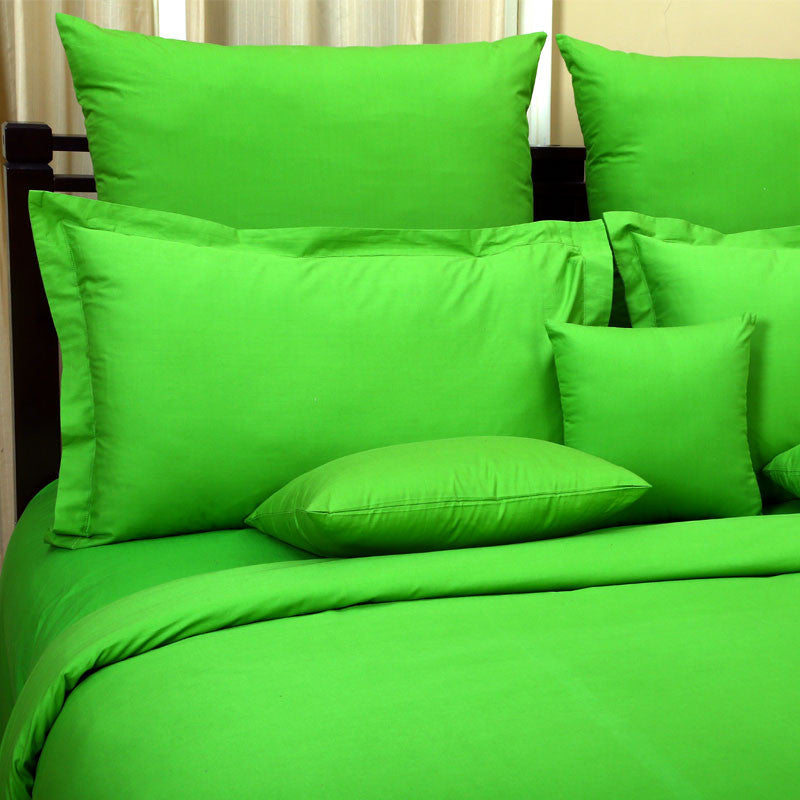 Pure Bedsheet With Pillow Cover(Green)