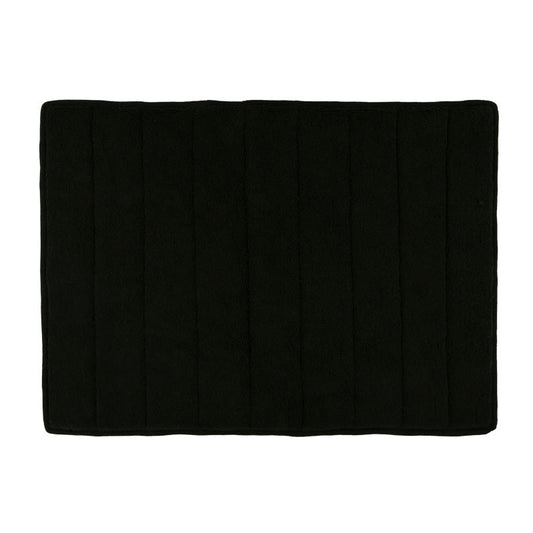 Hawaii Plain Bath Mat With Grip coating(Black)-65x45 cm