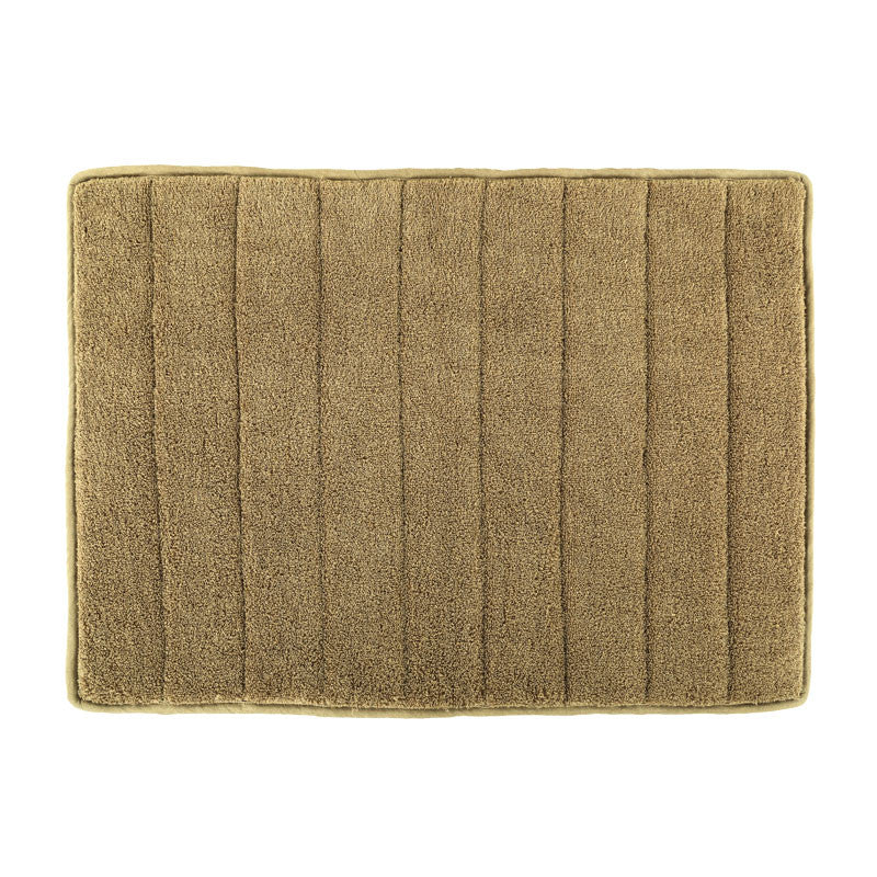 Hawaii Plain Bath Mat With Grip coating(Brown)-65x45 cm