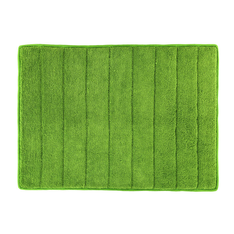 Hawaii Plain Bath Mat With Grip coating(Green)-65x45 cm