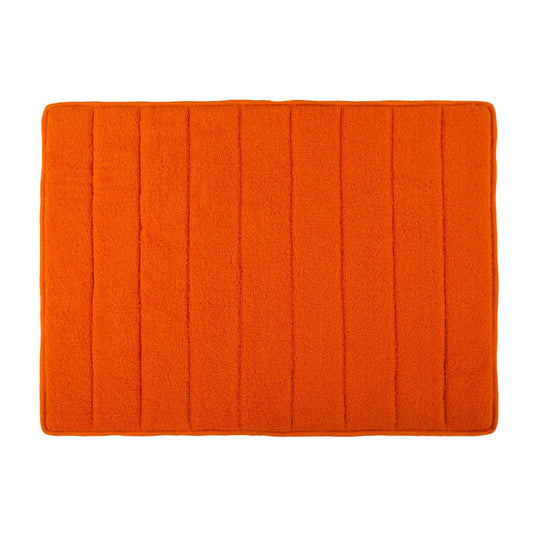 Hawaii Plain Bath Mat With Grip Coating(Orange)-65x45 cm