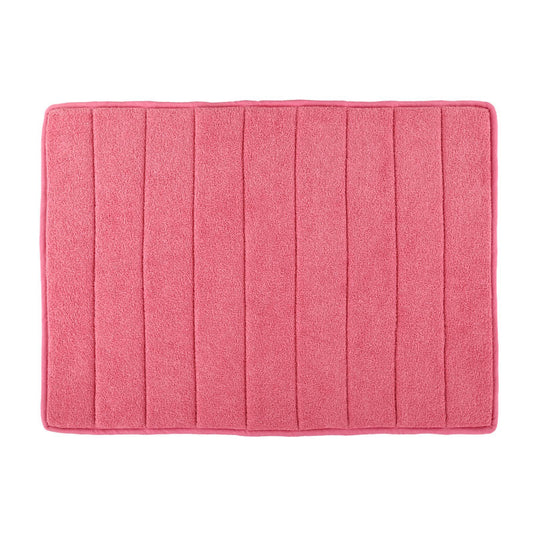 Hawaii Plain Bath Mat With Grip Coating(Pink)-65x45 cm