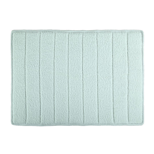Hawaii Plain Bath Mat With Grip Coating(White)-65x45 cm