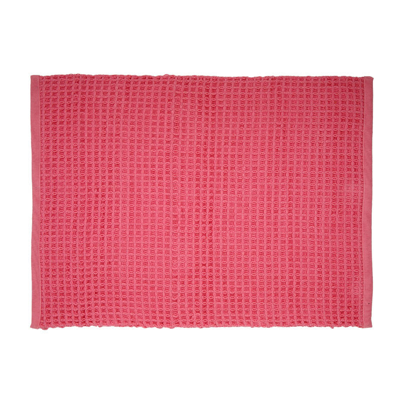 Honeycomb Bath Mat(Pink)-50x70 cm