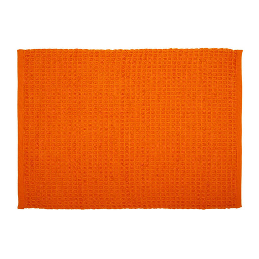Honeycomb Bath Mat(Orange)-50x70 cm