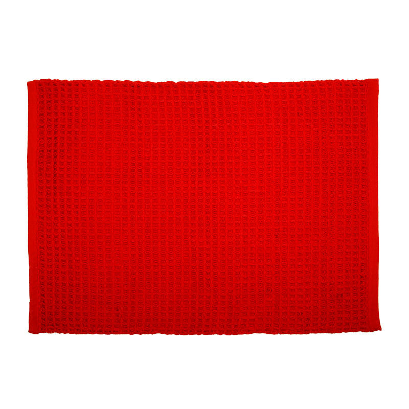Honeycomb Bath Mat(Red)-50x70 cm