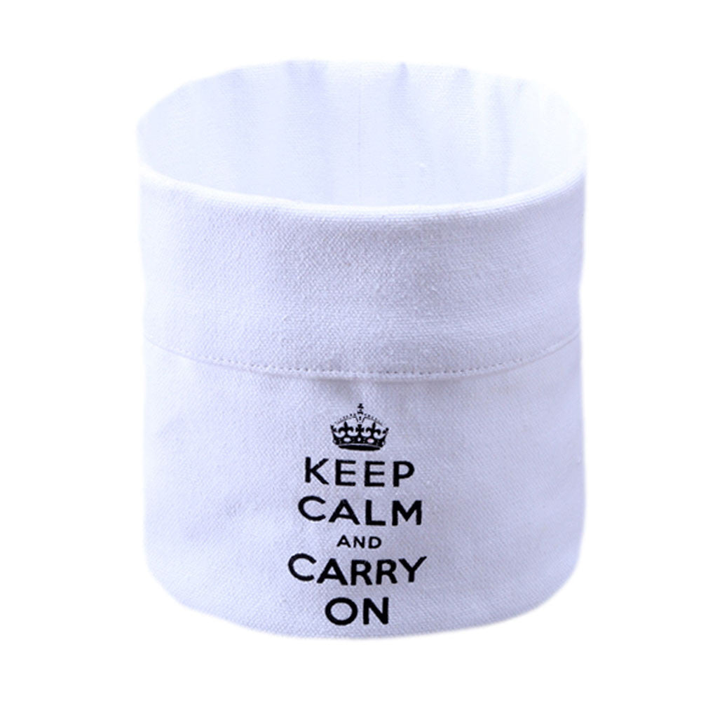 Keep Calm Fabric Container