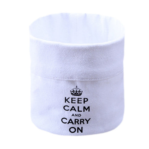 Keep Calm Fabric Container