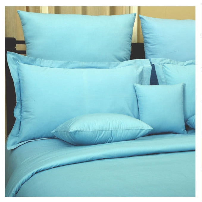 Pure Bedsheet With Pillow Cover(Light Blue)