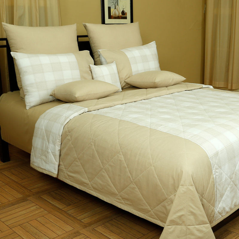 Milan Bedspread ( Quilted) with Pillow Cover