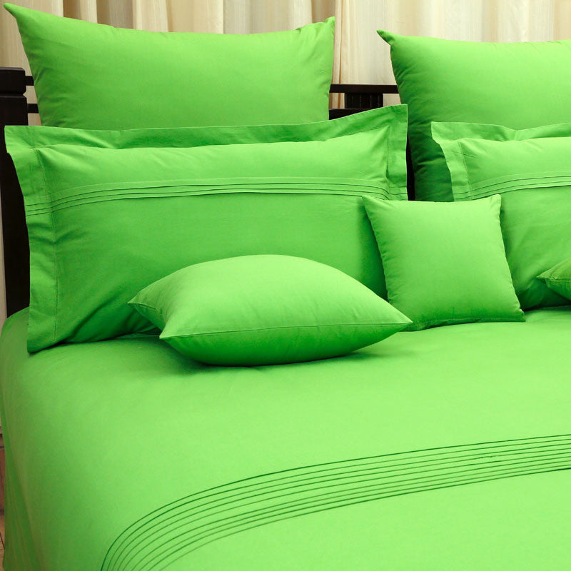 Overlap Bedsheet With pillow Cover(Green)