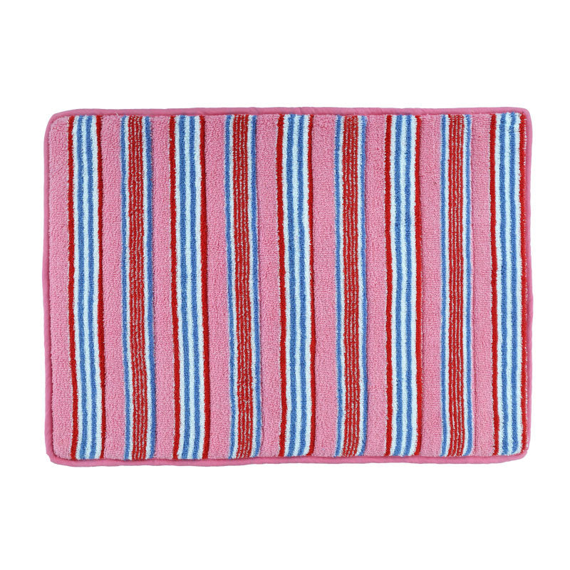 Raspberry (Terry) Bath Mat With Grip Coating-65 x 45 cm