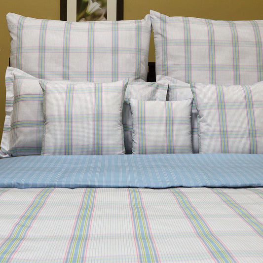 Vic Check Bedsheet With Pillow Cover