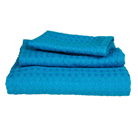 Waffle Face Towel(Azure)-30x30 cm