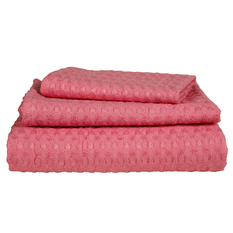Waffle Hand Towel(Pink)-40x60 cm