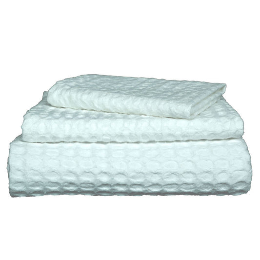 Waffle Towel(Face)-30x30 cm(White)